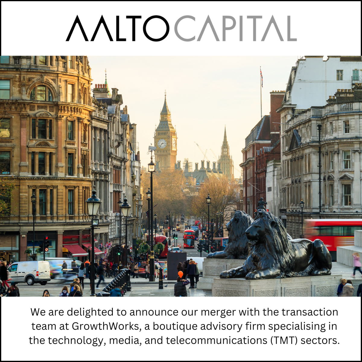 Merger Announcement from Aalto Capital London